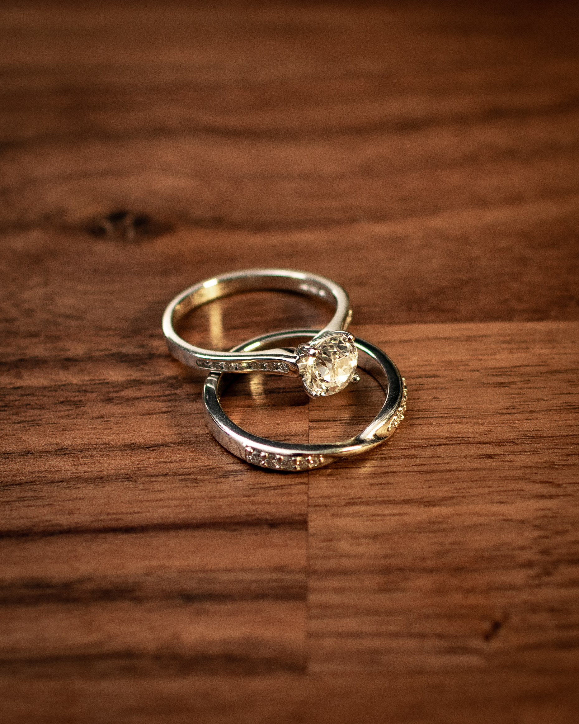 Engagement and Wedding ring set